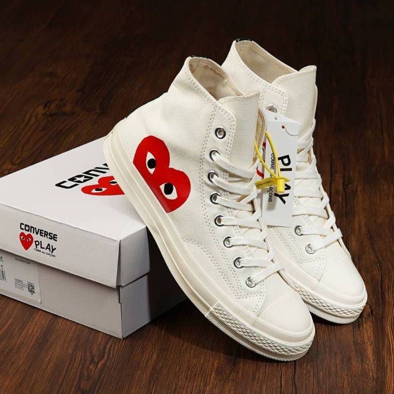 Converse x CDG High White