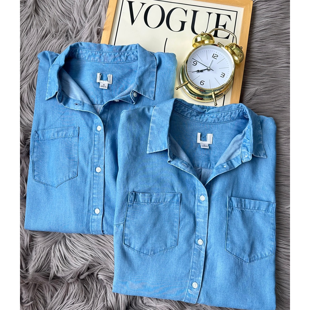 denim pocket shirt