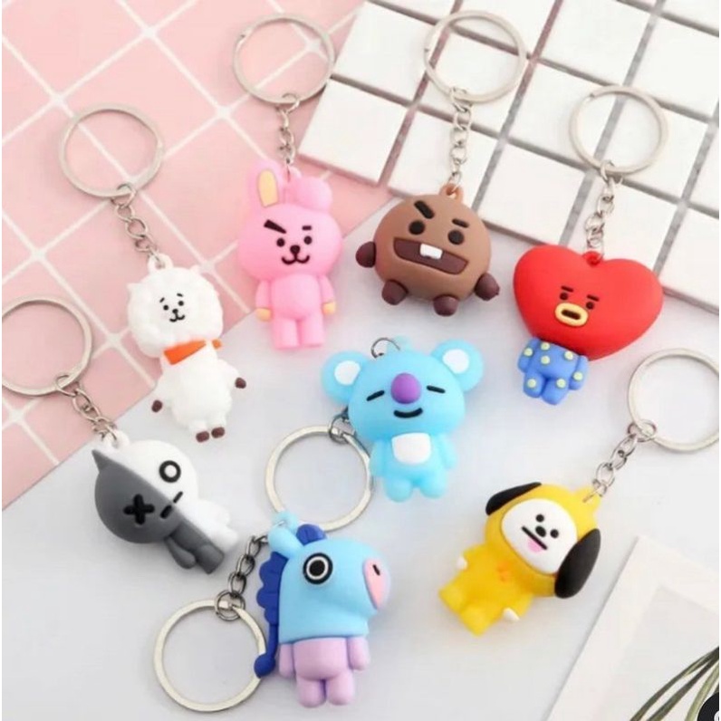 GANTUNGAN KUNCI BT21 BONEKA KEYCHAIN KARAKTER BANGTAN BOYS KPOP BTS