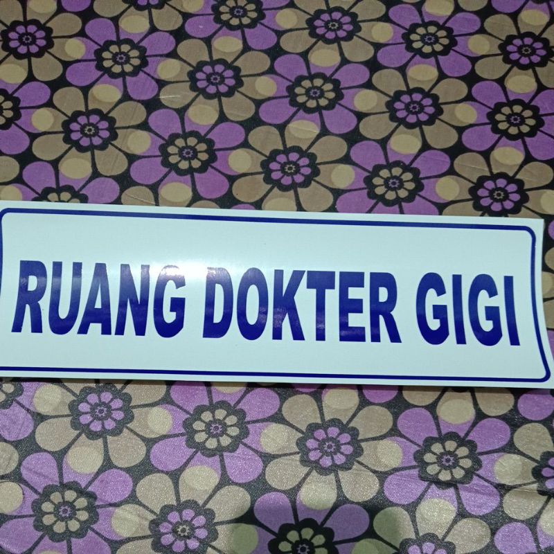 

STIKER DOKTER GIGI 30x10cm