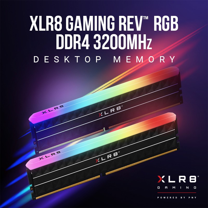 PNY DDR4 XLR8 GAMING REV DIAMOND RGB 16GB (2x8GB) 3200Mhz KIT