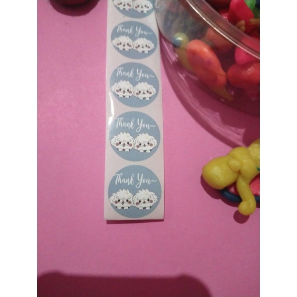 

[Antischan]10 pcs stiker thankyou karakter lucu
