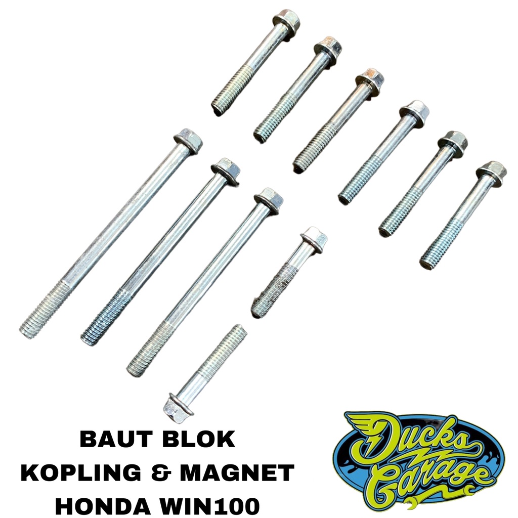 Baut Blok Kopling Dan Blok Magnet Honda Win 100 Win100