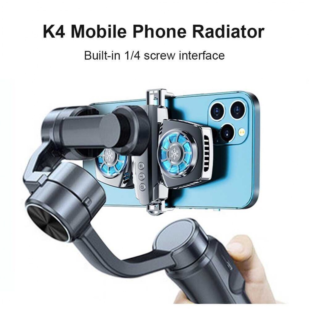 Kipas Pendingin HP Smartphone Cooling Dual Fan RGB LED USB Type C