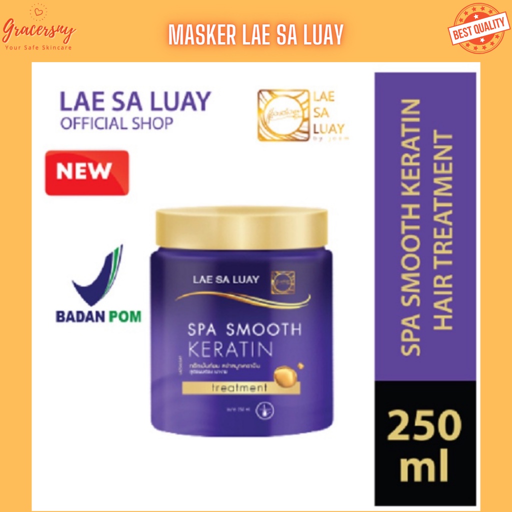 BPOM Lae Sa Luay Hair Spa Smooth Keratin / Masker Rambut / Treatment Rambut / Masker Lae Sa Luay - 2