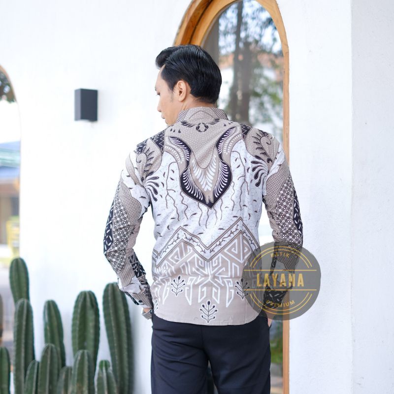 Kemeja Batik Wag Kang Slimfit Premium Baju Formal Nonformal