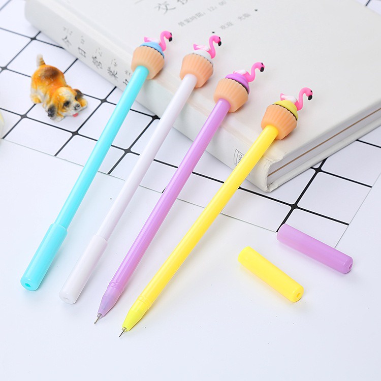 4pcs Pena Pen Pulpen Gel Set Tinta Cair Flamingo GM-ST0189