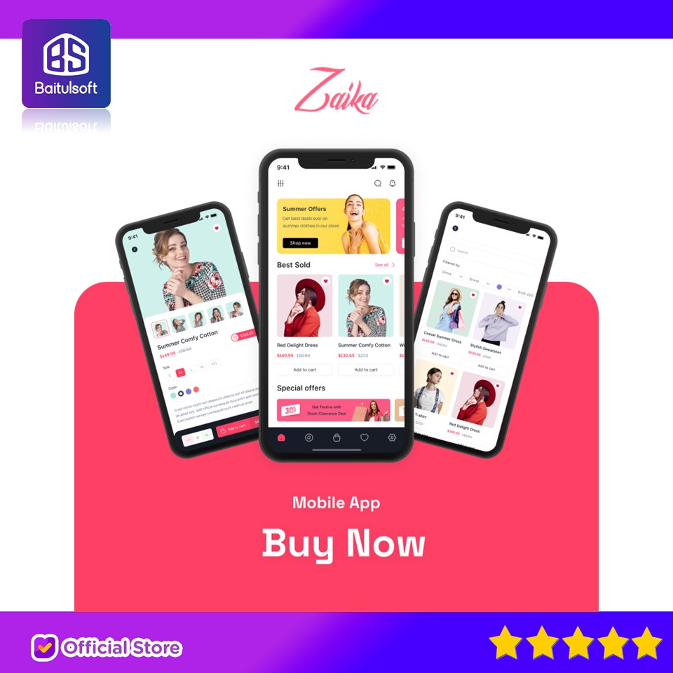 SOURCE CODE APLIKASI ZAIKA ECOMMERCE CMS - LARAVEL ECOMMERCE SHOPPING PLATFORM