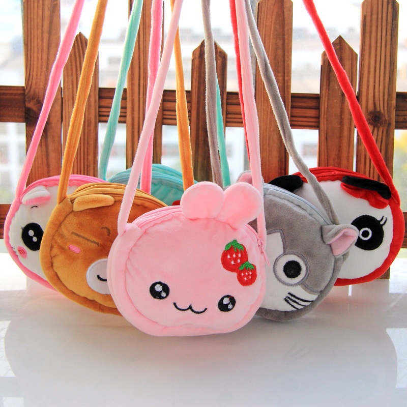 TAS SELEMPANG ANAK KARAKTER LUCU / DOMPET KOIN