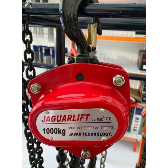 Chain Block Jaguarlift 1 Ton X 5 Meter / Takel Katrol Kerekan