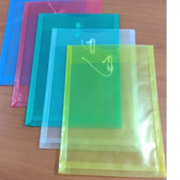 

45G♡ 1lsn(12pcs) map plastik tali map plastik ukuran folio F4 Barang Terlaris