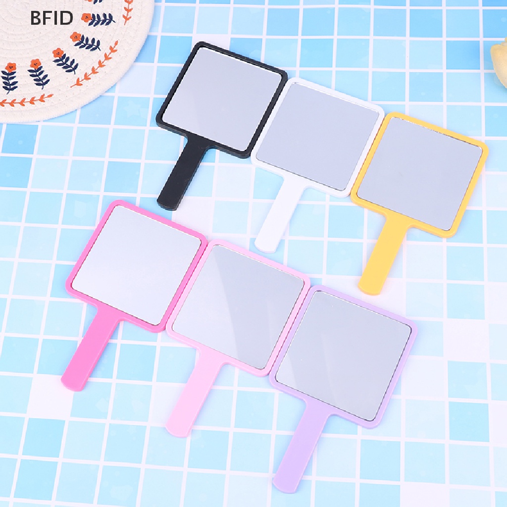 [BFID] Eyelash Extension Handheld Makeup Mirror Kaca Rias Make Up Persegi Dengan Gagang [ID]