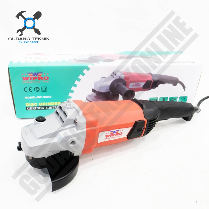 Mesin Gerinda Tangan Listrik 5&quot; WP35HD WIPRO / Electric Angle Grinder Disc Grenda Elektrik 5 Inch WP-35HD WIPRO