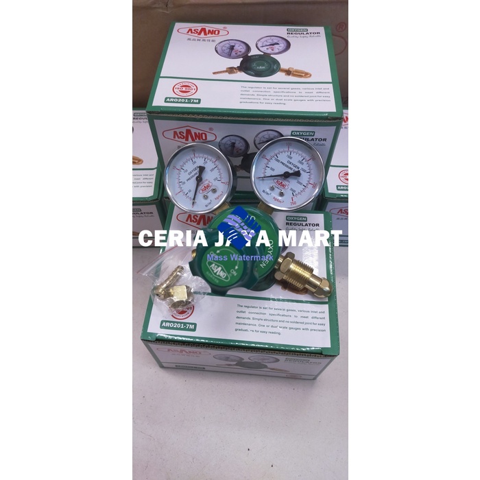 ASANO Regulator Las Oxygen Oksigen Tabung Las Oksigen Oxy Welding