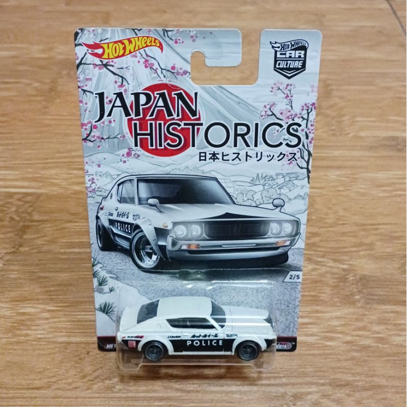 Hot Wheels Japan Historics 1 Nissan Skyline 2000gt-R Historic Kenmeri Police Car
