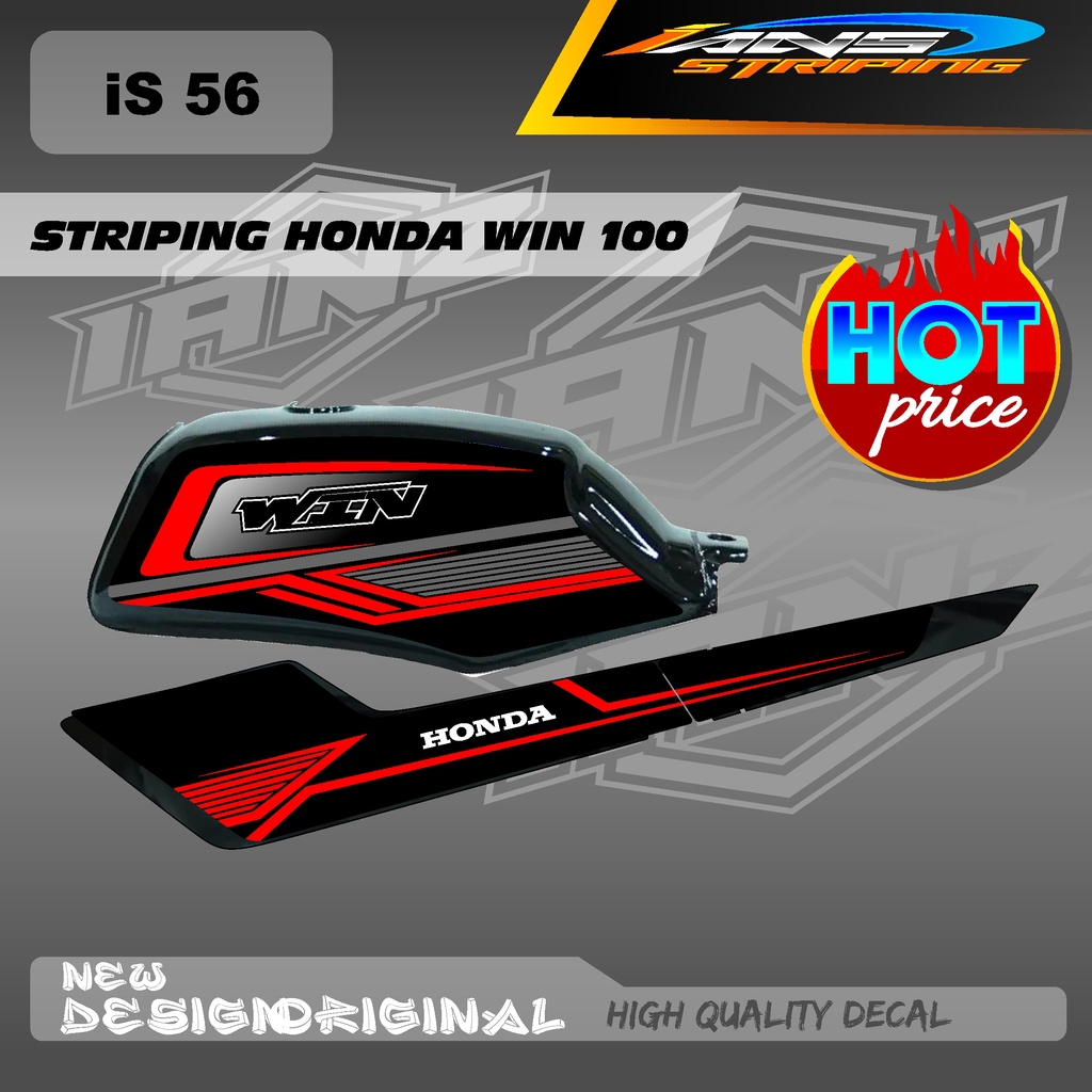 NEW STRIPING LIST TANGKI WIN100 CUSTOM DECAL HOLOGRAM / NON HOLOGRAM IS56