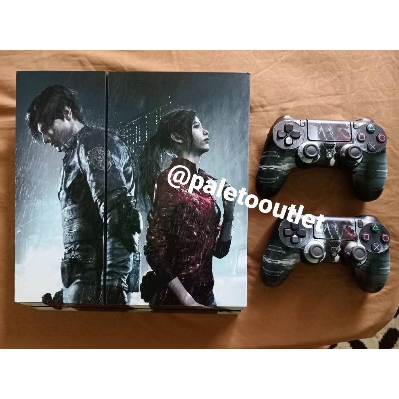 Stiker garskin ps4 slim ps4 fat ps4 pro motif resident evil