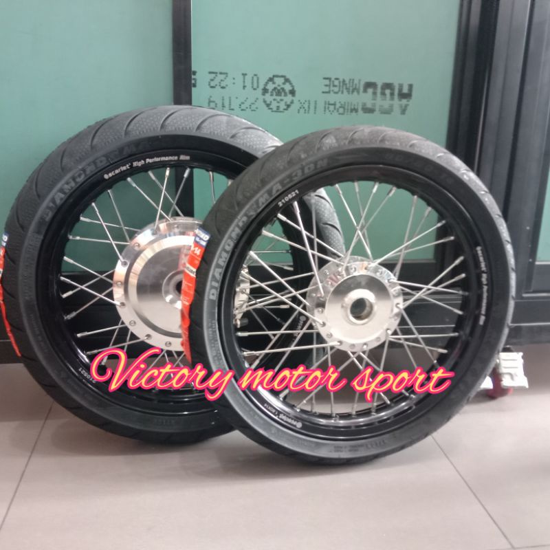 velg set jari jari Vario beat Vario 125 150 plus ban maxxis 80/80 90/80 14
