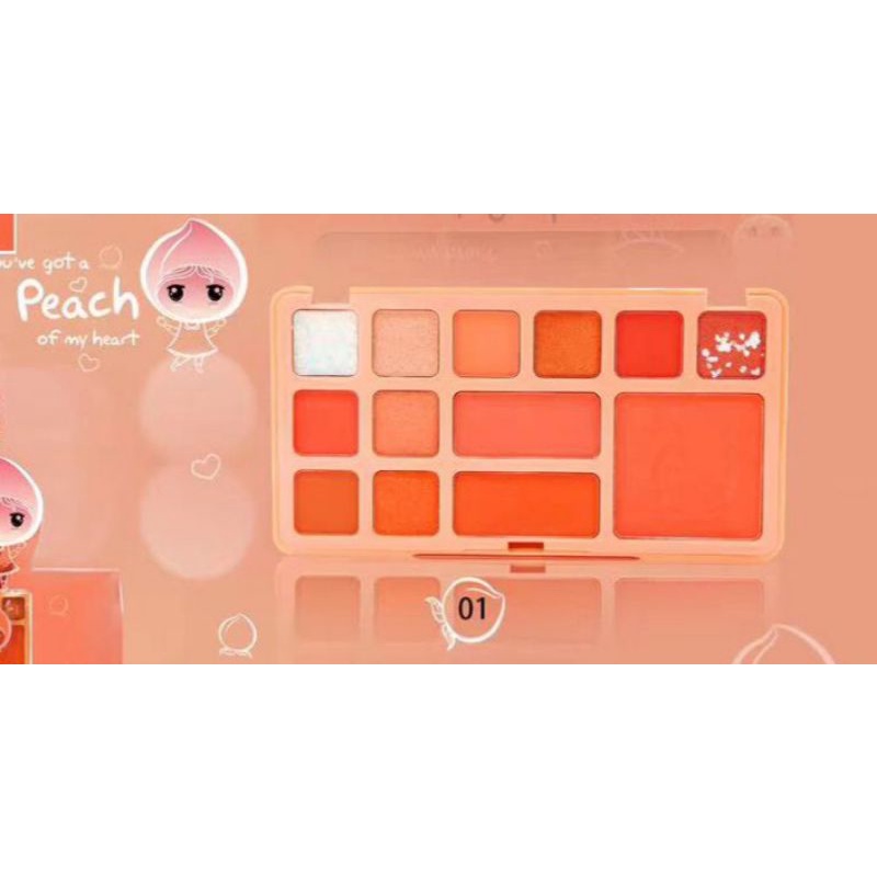 Anylady Mix Palette Make Up Peach My Heart 797