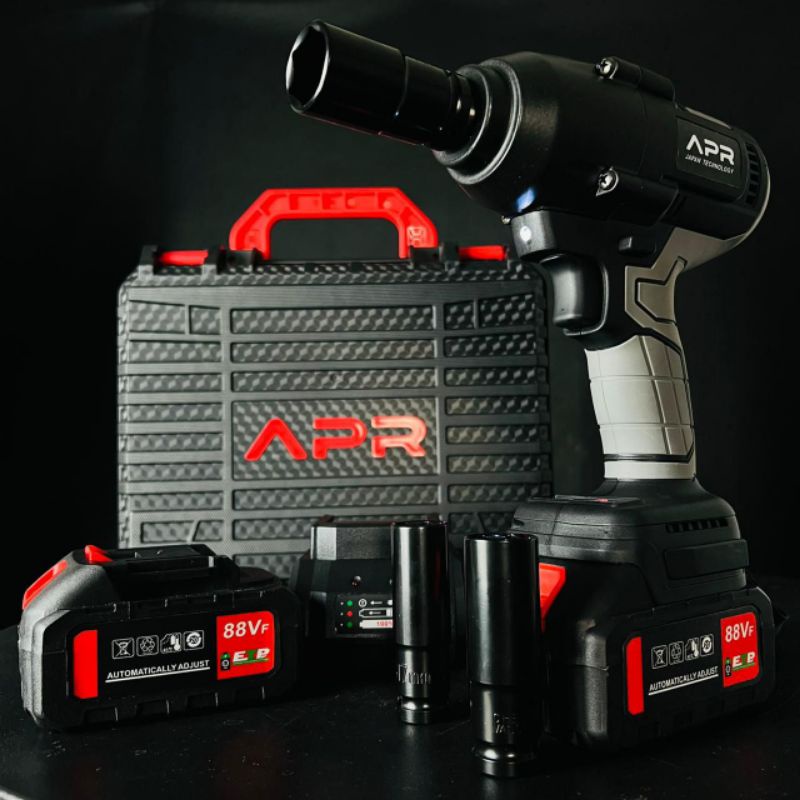 Pembuka baut 1500NM impact WRENCH APR JAPAN JUMBO 88V 1500NM HITAM EDITION Original