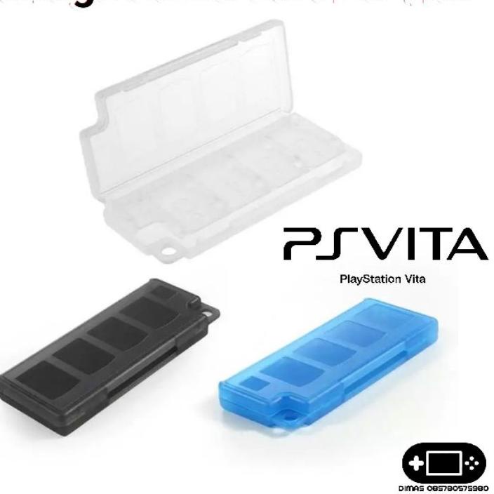 Depan Storage Game Cart PS Vita Case Tempat Cartridge Card Kaset 1000 Fat 2000 Slim