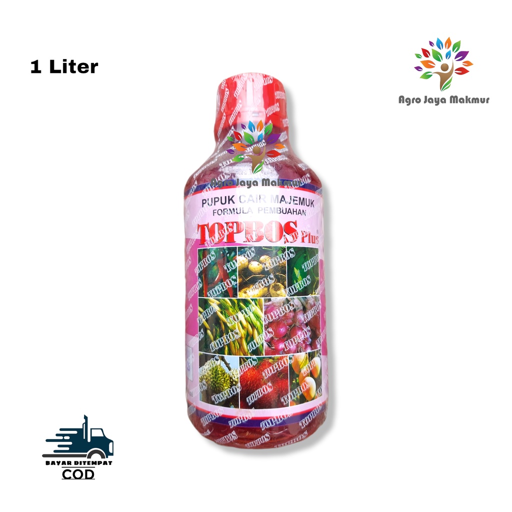 TOPBOS PLUS BUAH 1 LITER/pupuk cair majemuk/pupuk perangsang buah/perangsang bunga/top bos plus/topb