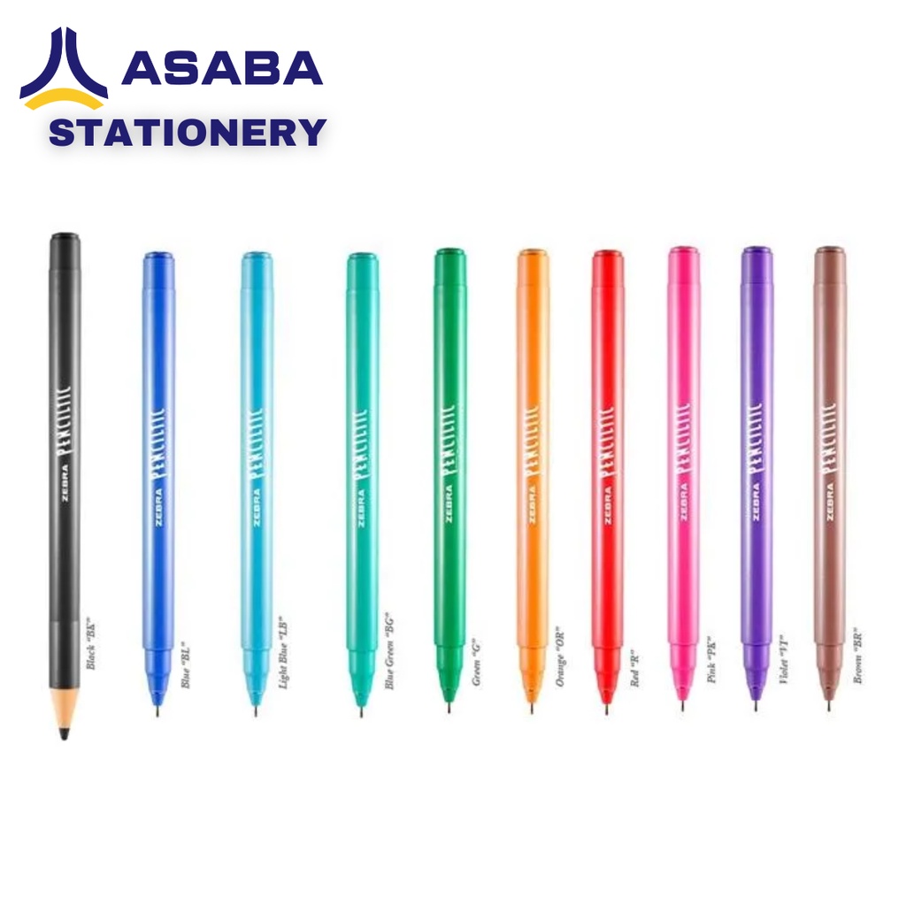 

Asaba Stationery - Bulpen/Pen/Pulpen Warna-Warni Zebra Penciltic 04mm