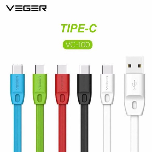 VEGER Kabel Data TYPE C VC100 2.4A - Veger Kabel Colour ORIGINAL