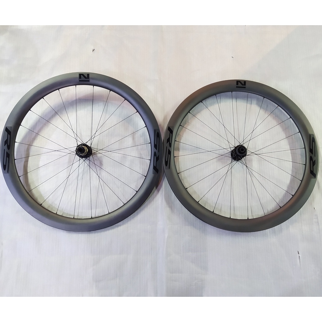 Wheelset Sepeda Roadbike Novatec R5 Carbon Disc Brake Original Wheelset 700c