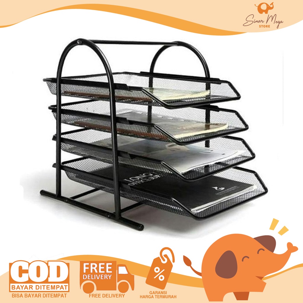 

V-Tec Vtec Bak Surat 4 Susun/ Document Tray Murah