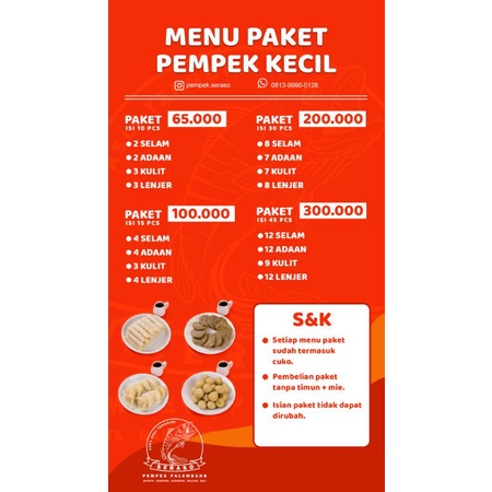 

PEMPEK SERASO ISI 30PCS