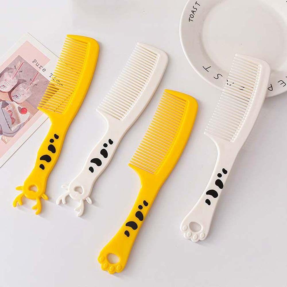 SKJK   Sisir Kartun Portable Kawaii Aksesoris Rambut Cat Paw Hairdressing Handle Sikat Rambut