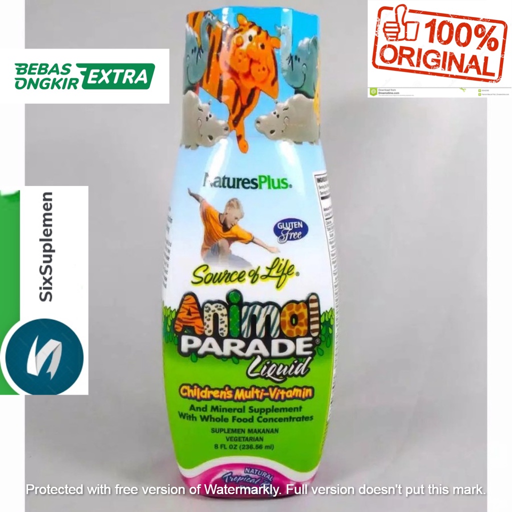 Nature's Plus Animal Parade Liquid Natures 8oz BPOM Nutrisi Anak