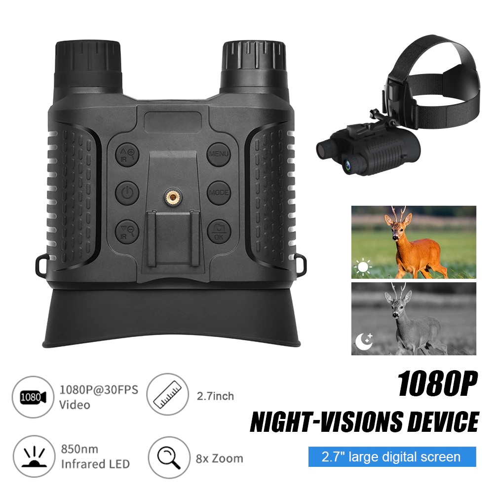 NV8160 - Night Vision Infrared Binoculars 8x Zoom - 1080P Recording - TEROPONG DENGAN INFRAMERAH - BISA UNTUK MALAM HARI