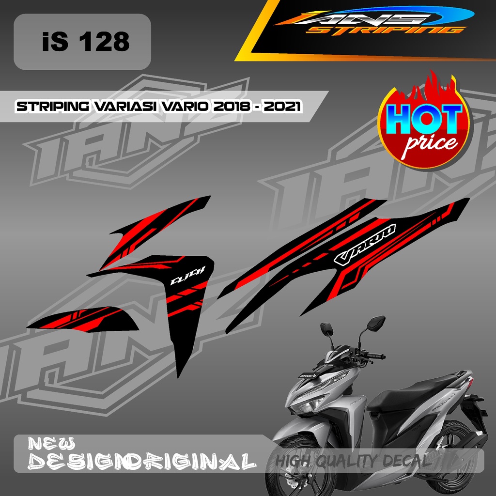 TERBARU STIKER STRIPING VARIO Led Vario 150 MOTIF GRAFIK  BAHAN HOLOGRAM / NON HOLOGRAM IS128