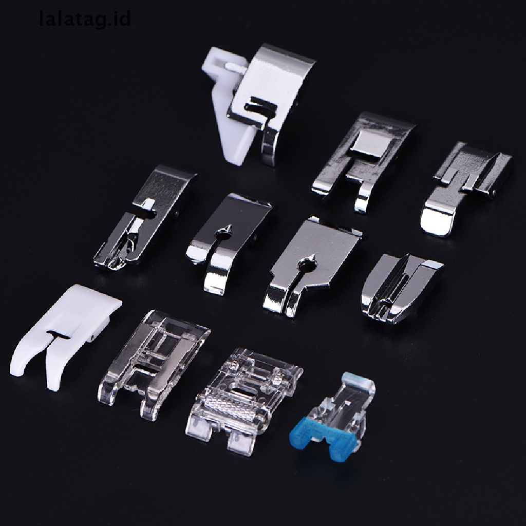 [lalatag] 11pcs Jarum knitg Domestic Mesin Jahit Mengepang Jahitan Buta Darning Presser Foot Kaki Kit Set Untuk Saudara Singer Janom [ID]