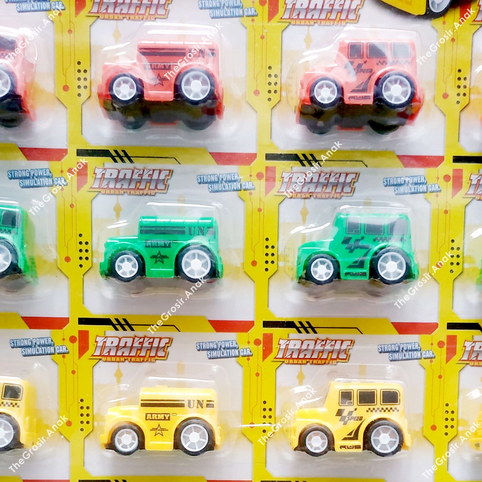 MURAH!!! Mini Jeep Urban Traffic PB Tentara Army Pull Back