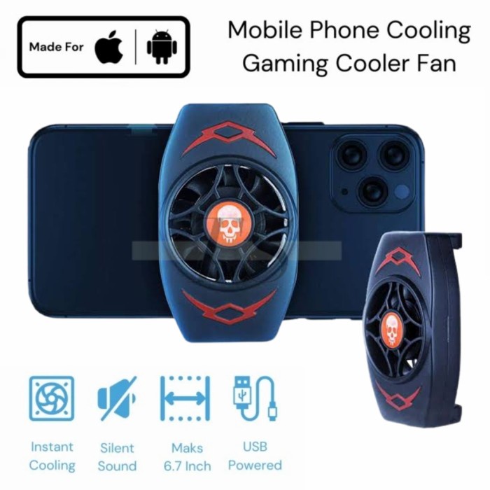 FAN COOLER RADIATOR PENDINGIN HP COOLING FAN PAD GAMING HANDPHONE HS27