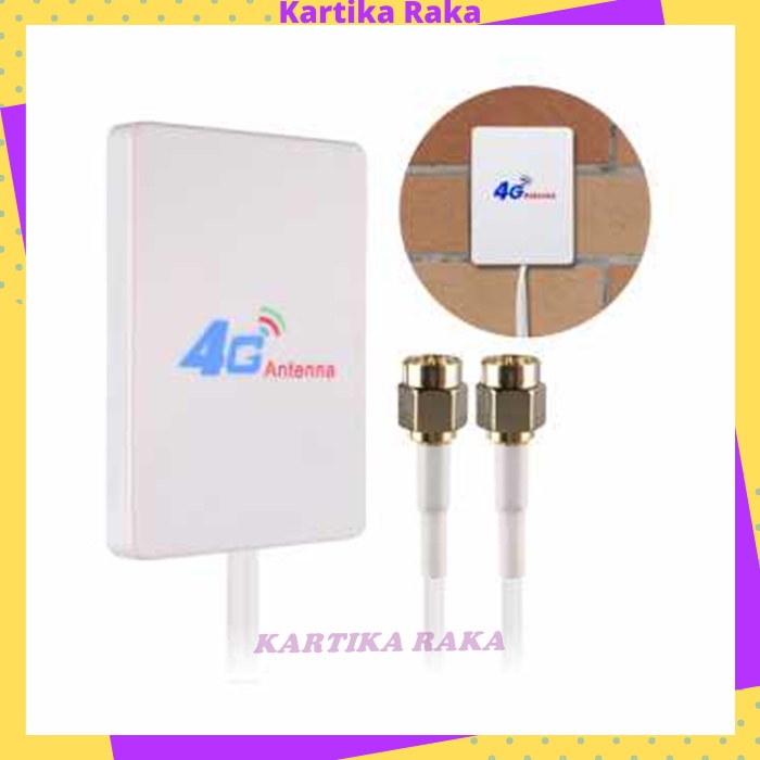 KR Antena Eksternal 3G 4G LTE 28dBi SMA Connector with 2 Meter Cable