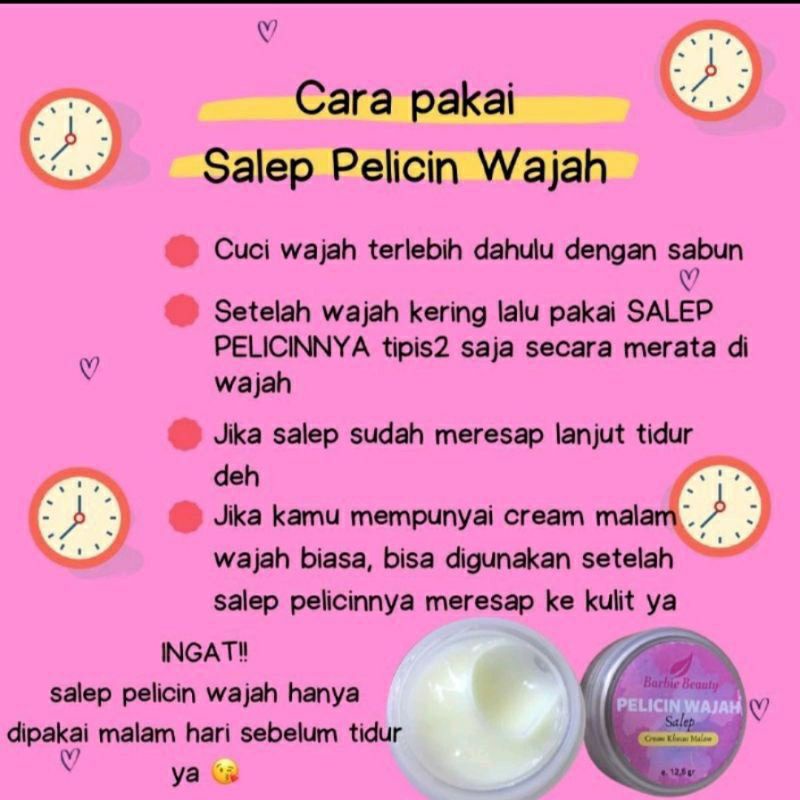 Salep Pelicin Wajah By Barbie Beauty Original Barcode