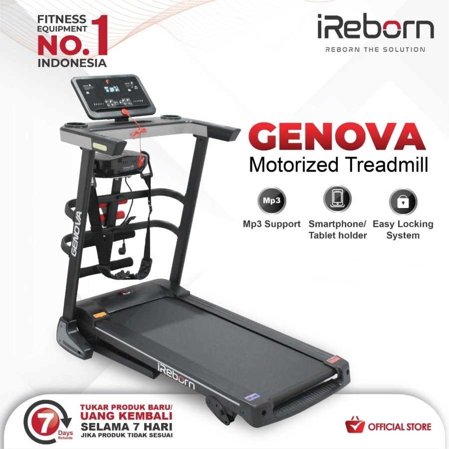 Treadmill Elektrik Alat Fitness IReborn Genova