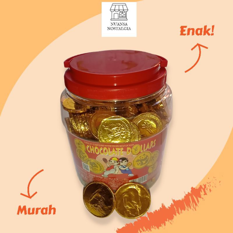 

TERMURAH! Jajan Jadul Cokelat Koin Golden Roundies