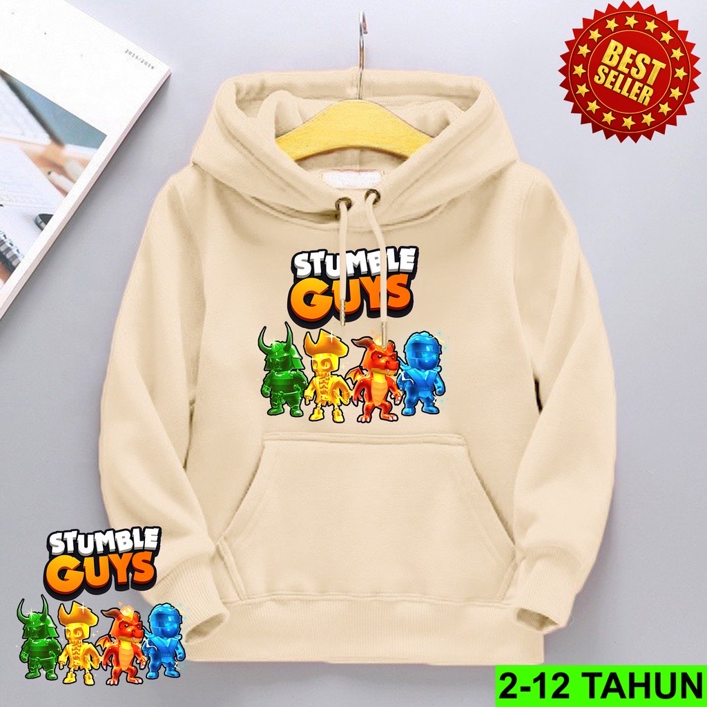 Jumper Hoodie Anak STUMBLE GUYS MONSTER II Jaket Hoodie Anak Viral II Sweater Hoodie Kids Sz M - XL ( Laki Laki &amp; Peremepuan )