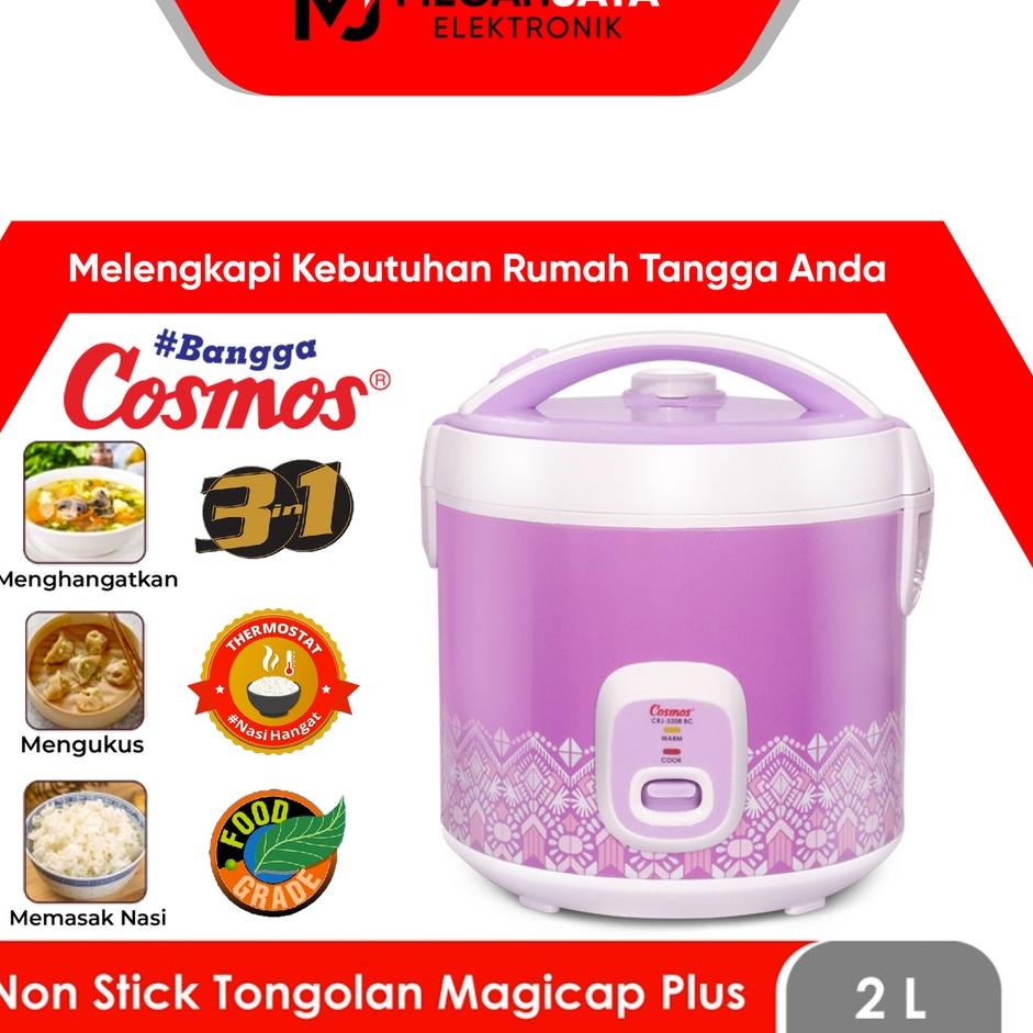 Promo COSMOS RICE COOKER / MAGIC COM CRJ5208 BC / CRJ-5208 BC / CRJ 5208 BC (2 LITER) GARANSI RESMI