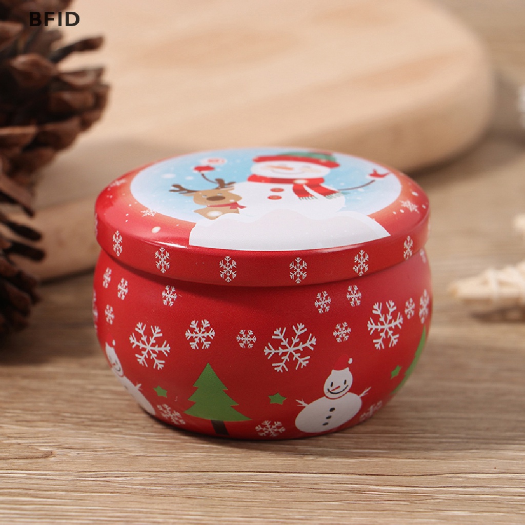 [BFID] 2.2oz Natal mini box Sealed jar packing Kotak Perhiasan candy box storage [ID]