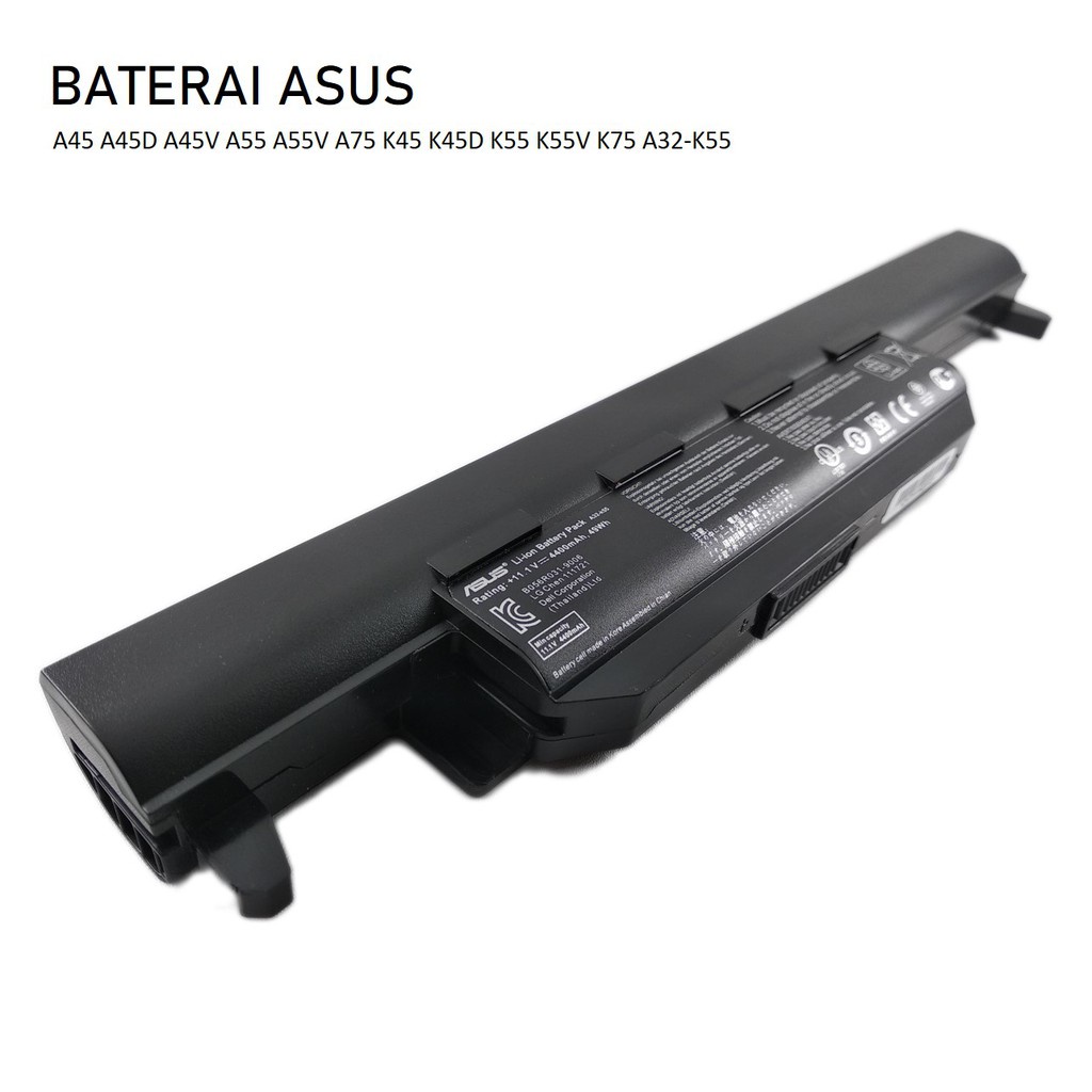 Baterai Original Asus A32-K55 A33-K55 A41-K55 A45 A55 K45 K55 A75 k75