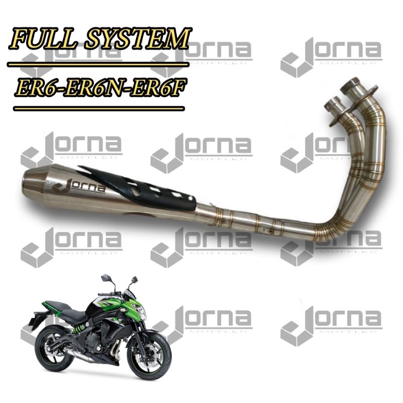 Knalpot ER6N ER6 ER6F Jorna Japs Full system Original