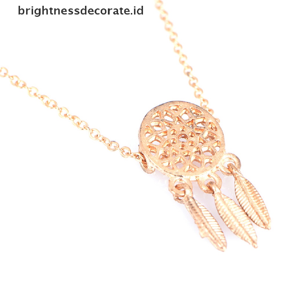 [Birth] Bulu Rumbai Dream Catcher Rantai Kaitan Gelang Bangle Wanita Perhiasan Fashion [ID]