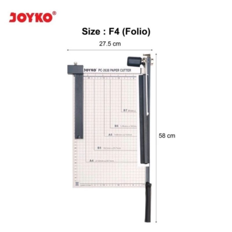 

Paper Cutter Joyko PC-2638 PC 2638 F4 Folio Pemotong Kertas Trimmer