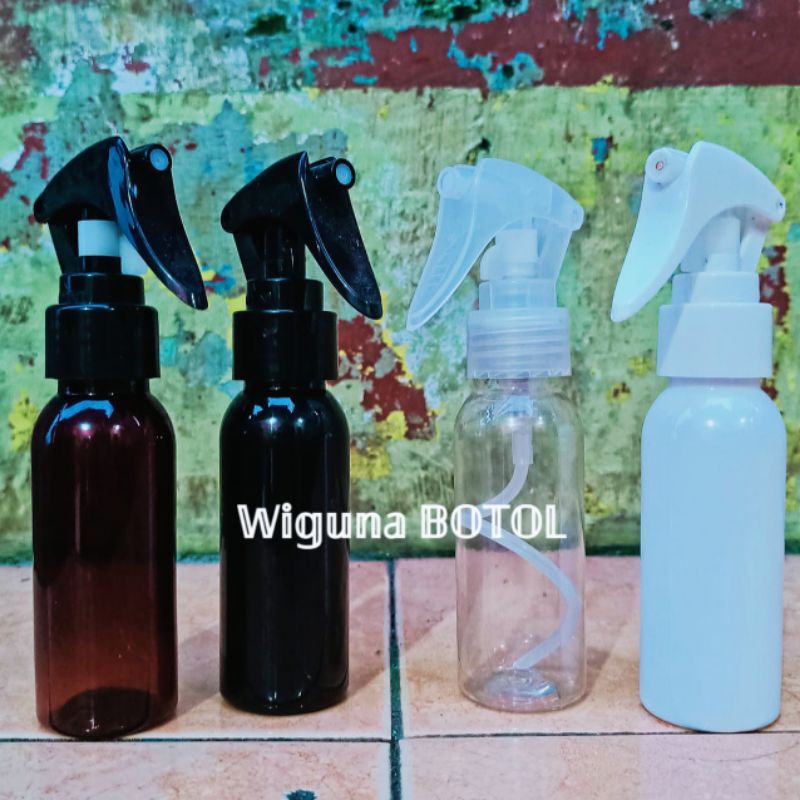 Botol Spray Triger 60ml / Botol PET 60ml Tutup Spray Triger